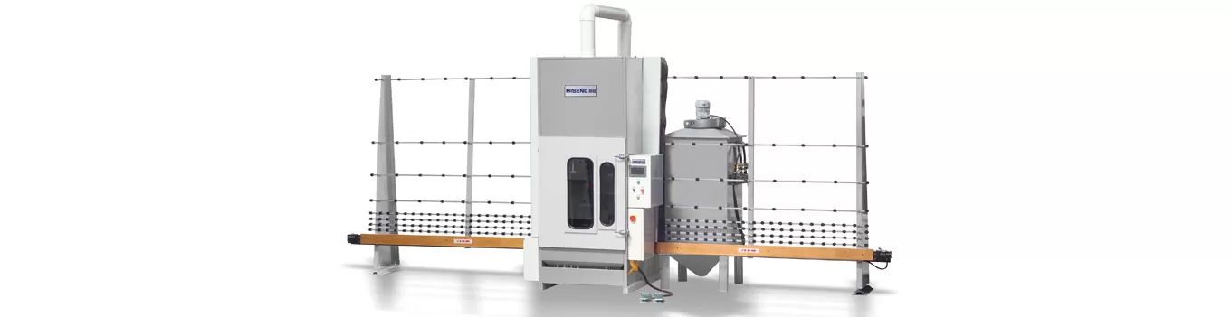 ガラス自動サンドブラストマシン