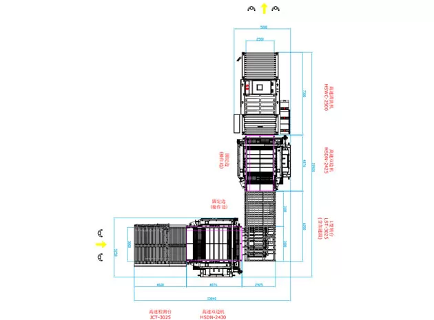 ガラスストレートライン二重EdgerラインHSDN (Lタイプ)